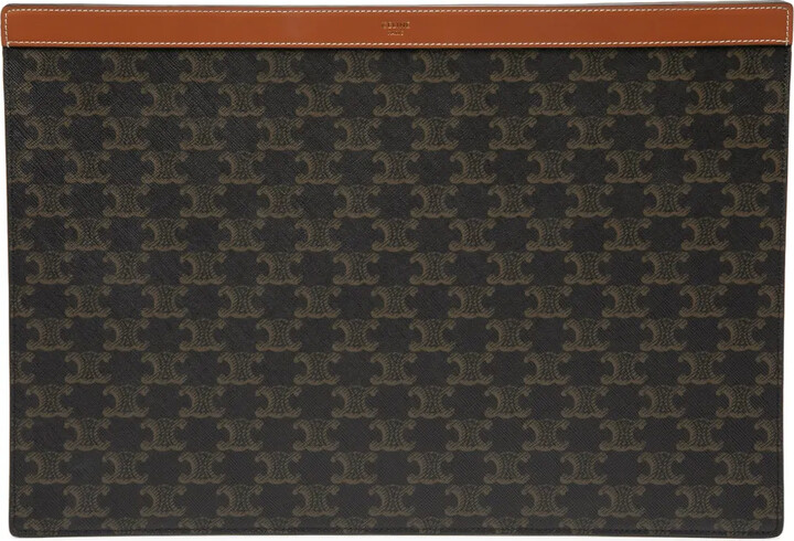 Céline Pre-Owned 2022 Triomphe Coated Canvas clutch bag