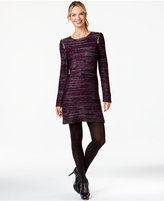 Thumbnail for your product : NY Collection Zip-Shoulder Sweater Dress