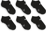 Thumbnail for your product : Nike Dri-FIT Little Kids' No-Show Socks (6 Pairs) in Black