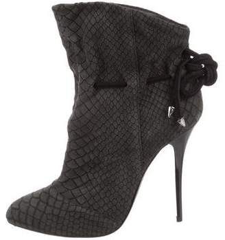 Giuseppe Zanotti Embossed Ankle Boots