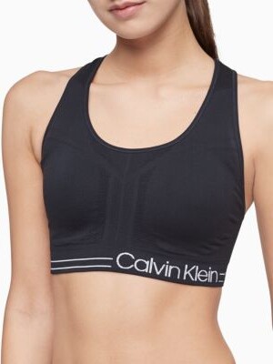 Calvin Klein Performance Logo Medium Impact Sports Bra - ShopStyle