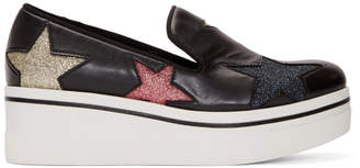 Stella McCartney Black Binx Stars Slip-On Sneakers