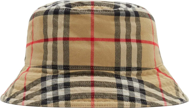 Burberry Vintage Check cotton bucket hat ShopStyle