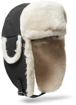 Thumbnail for your product : Canada Goose Shearling-Trimmed Shell Trapper Hat
