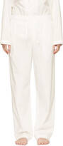 Thumbnail for your product : Tekla White Poplin Pyjama Pants
