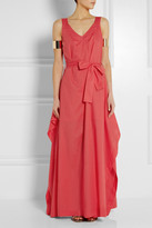 Thumbnail for your product : Vivienne Westwood Zeta asymmetric cotton maxi dress