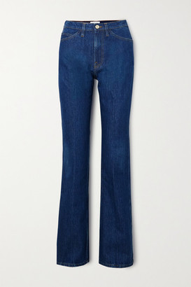 Frame Le Italien High-rise Flared Jeans - Mid denim