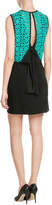 Thumbnail for your product : MSGM Cotton Sheath Dress with Crochet Top