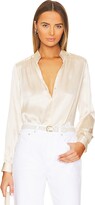 Thumbnail for your product : L'Agence Bianca Band Collar Blouse