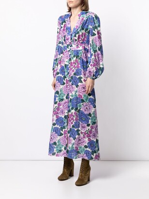 Zimmermann Floral-Print Linen Maxi Dress