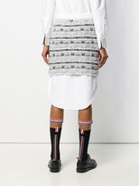Thumbnail for your product : Thom Browne Check Tweed Yarn Miniskirt