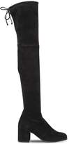 Thumbnail for your product : Stuart Weitzman 70mm Tieland Stretch Suede Boots