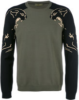 Thumbnail for your product : Valentino panther intarsia jumper