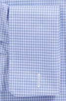 Thumbnail for your product : David Donahue Trim Fit Check French Cuff Dress Shirt