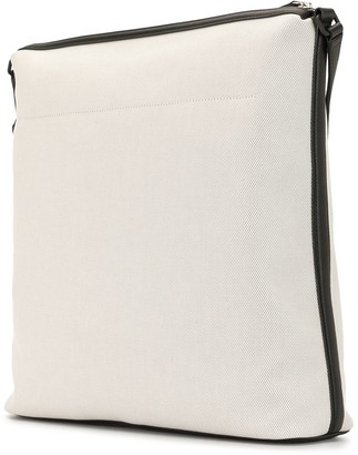 agnès b. Contrast-Panel Shoulder Bag