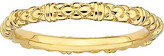 Thumbnail for your product : Fine Jewelry Personally Stackable 18K Yellow Gold Over Sterling Silver Stackable 1.5mm Cable