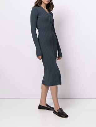 Proenza Schouler White Label Ribbed Knitted Cardigan Dress