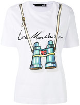 Thumbnail for your product : Love Moschino binocular print T-shirt - women - Cotton - 44