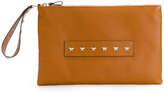Red Valentino - studded handle clutch 