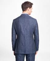 Thumbnail for your product : Brooks Brothers Two-Button Pinstripe Linen Suit Jacket