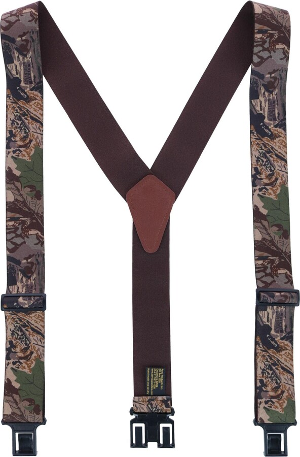Perry Suspenders Perry Braces Men's Elastic Hook End Camouflage Braces