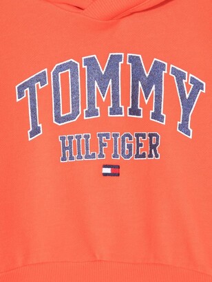 Tommy Hilfiger Junior Glitter Logo-Print Hoodie