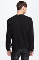 Thumbnail for your product : BLK DNM Leather Panel Crewneck Sweatshirt