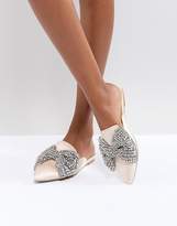 Thumbnail for your product : Betsey Johnson Blue By Embellished Flat Wedding Mules