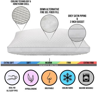 ELLA JAYNE HOME Arctic Chill Super Cooling Gel Fiber Pillow - Set of 2