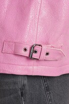 Thumbnail for your product : GUESS Leather Jacket In Rose-pink Leather