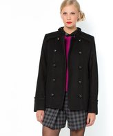 Thumbnail for your product : La Redoute MADEMOISELLE R Wool Blend Flounced Coat, Lined