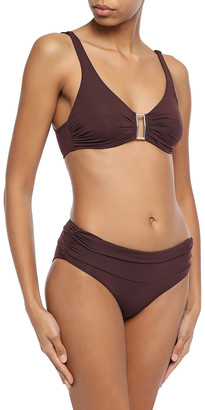 Melissa Odabash Bel Air Embellished Ruched Underwired Bikini Top