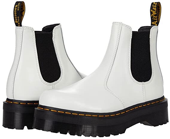 Dr. Martens White Leather Upper Women's Boots | Shop the world's largest  collection of fashion | ShopStyle