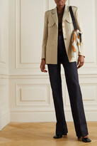 Thumbnail for your product : BLAZÉ MILANO Faith Button-embellished Wool-twill Blazer - Cream - 1