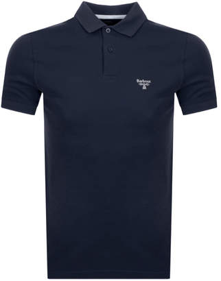Barbour Beacon Short Sleeved Polo T Shirt Navy