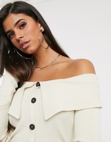 Thumbnail for your product : ASOS DESIGN off shoulder cardigan