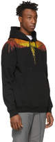 Thumbnail for your product : Marcelo Burlon County of Milan Black Glitch Wings Hoodie