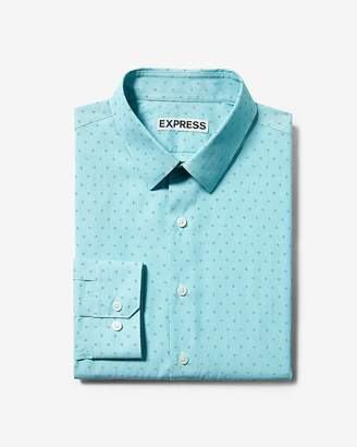 Express Extra Slim Diamond Print Dress Shirt