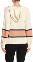 Thumbnail for your product : 360 Cashmere Jules Striped Pullover Hoodie Sweater