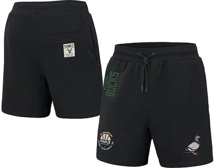 Staple Men's NBA x Black Milwaukee Bucks Home Team Shorts
