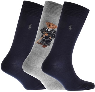 Ralph Lauren 3 Pack Socks Navy