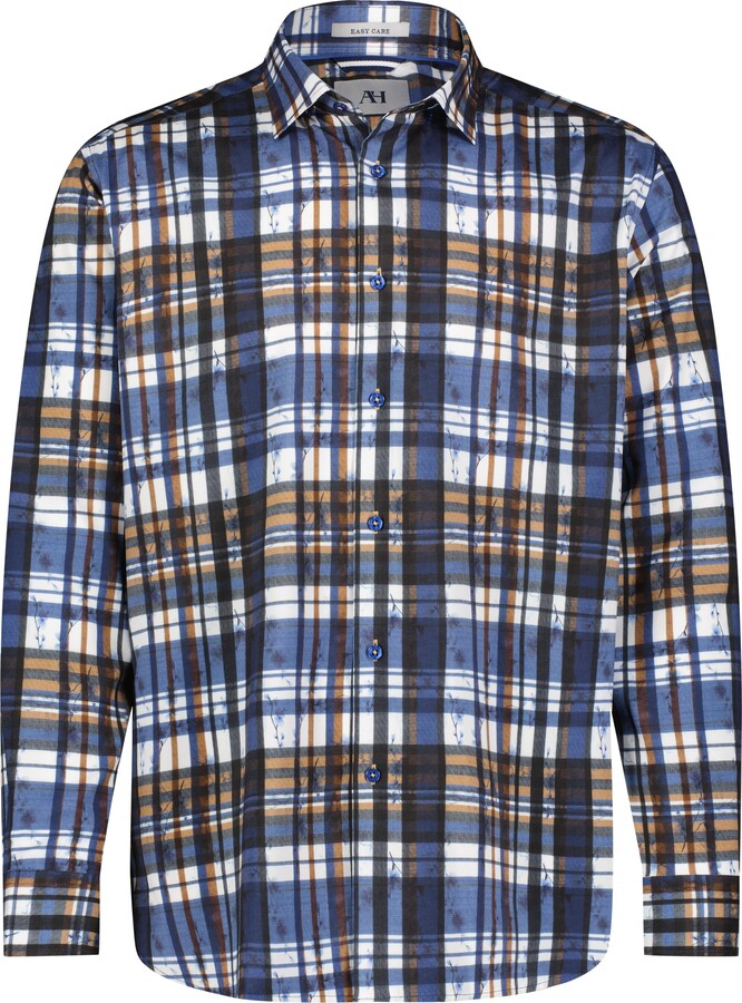 American Heritage Floral Plaid Shirt