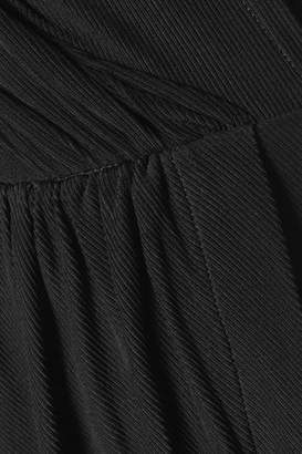 Carven Wrap-effect Ribbed-jersey Mini Dress