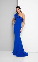 Thumbnail for your product : Terani Couture Lovely One-Shoulder Asymmetric Polyester Mermaid Gown 1711P2402