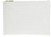 Thumbnail for your product : Whistles Medium Shiny Croc Clutch