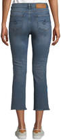 Thumbnail for your product : Escada Sport Floral-Embroidered Cropped Straight-Leg Jeans