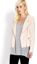 Thumbnail for your product : Forever 21 Futuristic Knit Moto Jacket