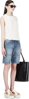 Thumbnail for your product : Marni Blue Denim Panelled Shorts