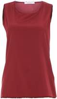 Thumbnail for your product : Kangra Cashmere Silk Top With Fringed Details