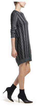ATM Anthony Thomas Melillo Cashmere Blend Cable Stitch Sweater Dress